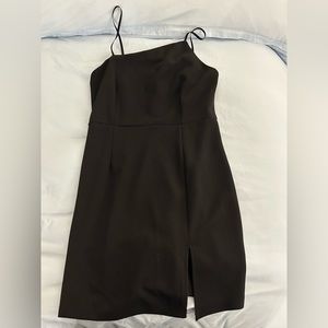Black asymmetrical dress